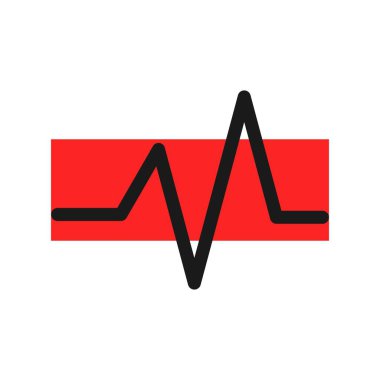 dalga Satırı Dolu Vektör Simgesi Tasarımı