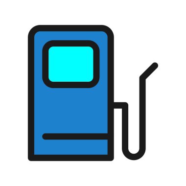 Gaz Satırı Dolu Vektör Simgesi Tasarımı