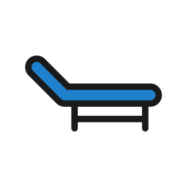 Hamak Satırı Dolu Vektör Simgesi Tasarımı