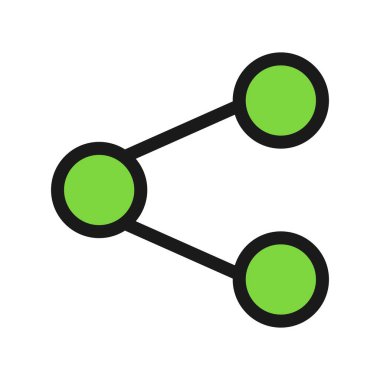 Paylaşımcı Satır Dolu Vektör Simgesi Tasarımı