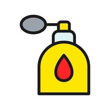 Parfüm Satırı Doldurulmuş Vektör Simgesi Tasarımı