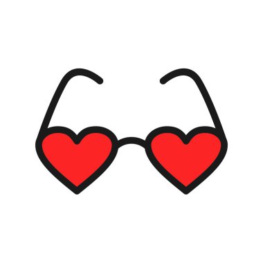  Güneş Gözlüğü Satırı Dolu Vektör Simgesi Tasarımı