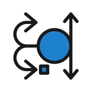 Tekrarlama Satırı Doldurulmuş Vektör Simgesi Tasarımı