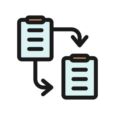 Dosya Aktarım Satırı Doldurulmuş Vektör Simgesi Tasarımı