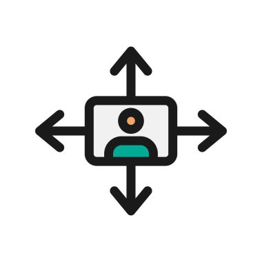 Fırsatlar Satırı Doldurulmuş Vektör Simgesi Tasarımı