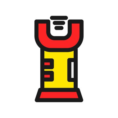 Şok Satırı Doldurulmuş Vektör Simgesi Tasarımı