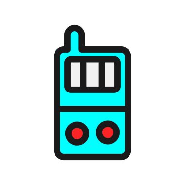 Telsiz Hattı Vektör Simgesi Tasarımı