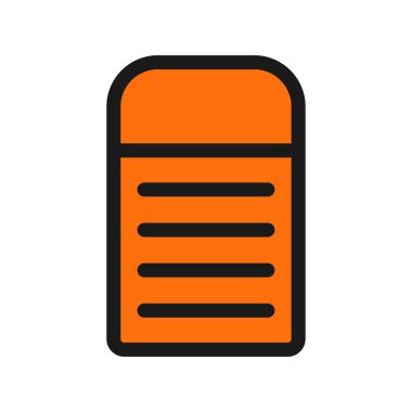 Uyku Torbası Satırı Vektör Simgesi Tasarımı