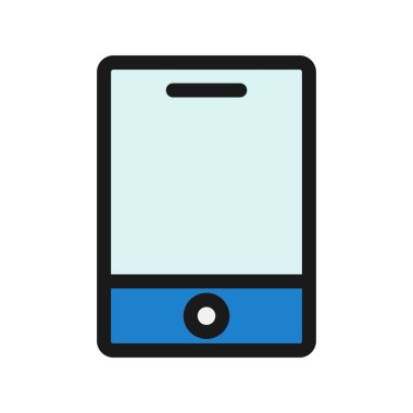 Akıllı Telefon Satırı Vektör Simgesi Tasarımı