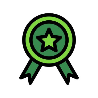 Kazanan Satır Doldurulmuş Vektör Simgesi Tasarımı