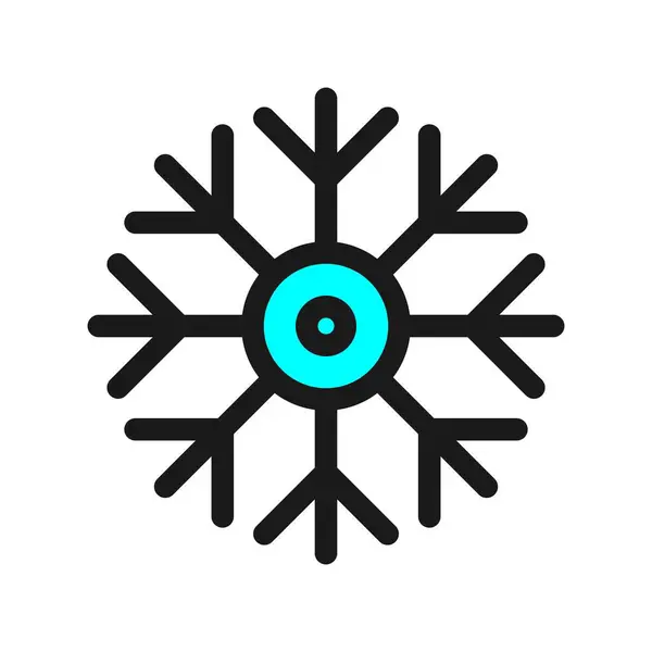 Línea Nieve Llena Vector Icon Desig — Vector de stock