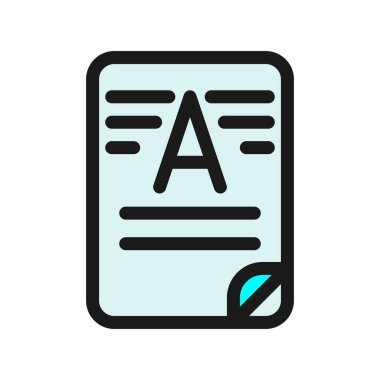 Filigran Satırı Doldurulmuş Vektör Simgesi Tasarımı