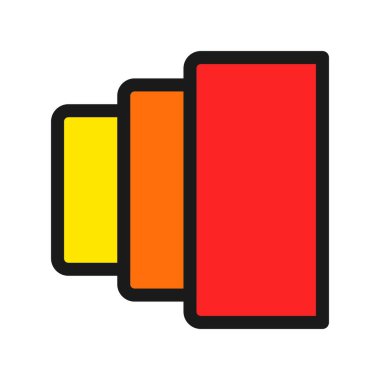 Sürüm Satırı Dolu Vektör Simgesi Tasarımı