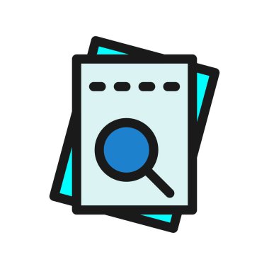 Kullanıcı Kılavuzu Satırı Dolu Vektör Simgesi Tasarımı