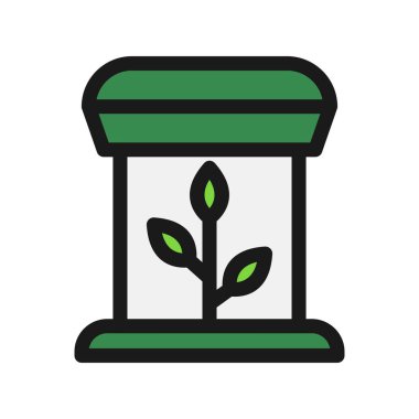 Verimli Satır Dolu Vektör Simgesi Tasarımı