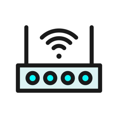 Yönlendirici Satırı Doldurulmuş Vektör Simgesi Tasarımı