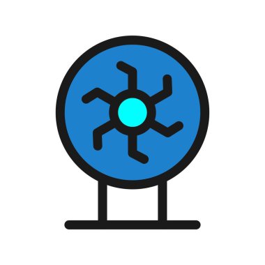 Plasma Top Satırı Dolu Vektör Simgesi Tasarımı