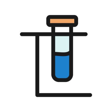 Kimya Satırı Vektör Simgesi Tasarımı