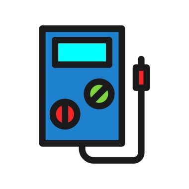 Deneme Satırı Doldurulmuş Vektör Simgesi Tasarımı