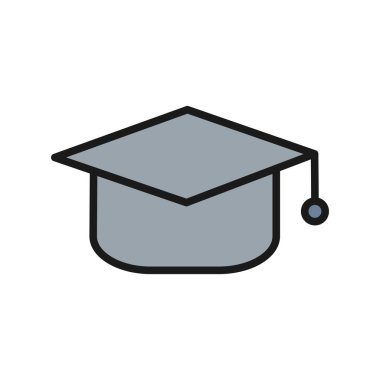 Eğitim Başlığı Satırı Vektör Simgesi Tasarımı