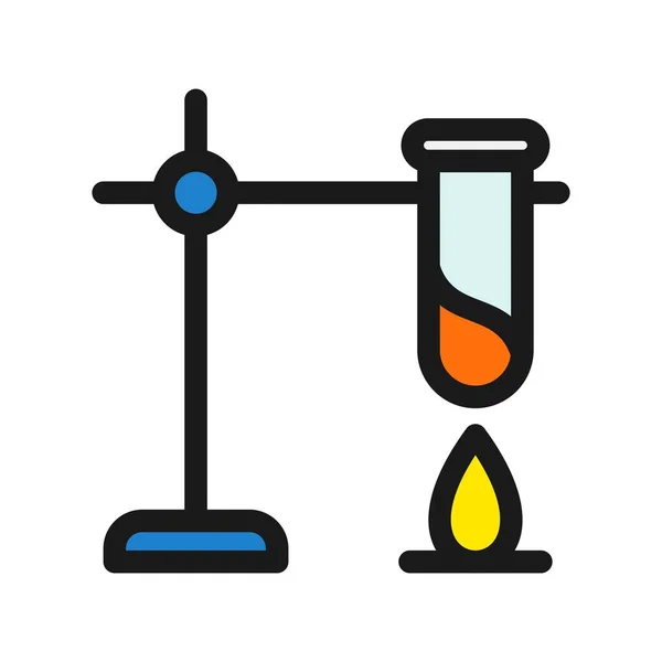 Chemie Lijn Gevuld Vector Icon Desig — Stockvector