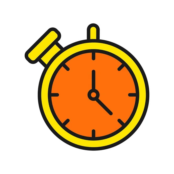 Stop Watch Line Filled Vector Icon Design — Stock Vector