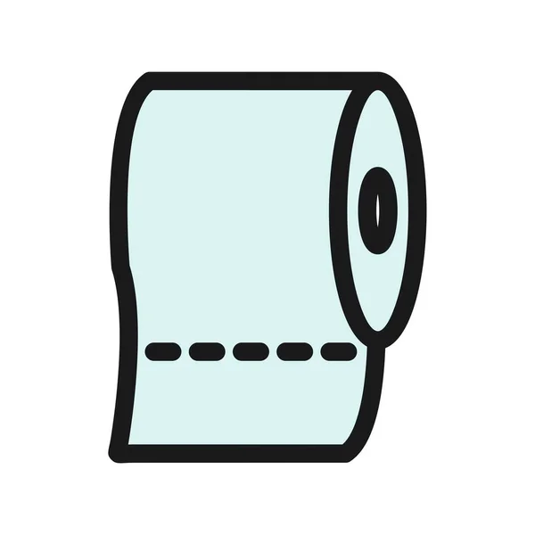Заполненная Векторная Икона Туалетной Бумаги Desig — стоковый вектор