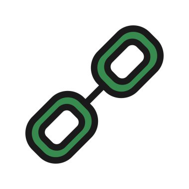 Bağlantı Satırı Dolu Vektör Simgesi Tasarımı