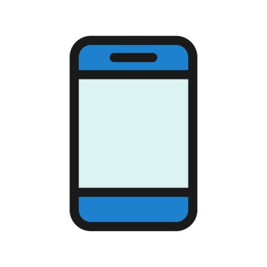 Akıllı Telefon Satırı Vektör Simgesi Tasarımı