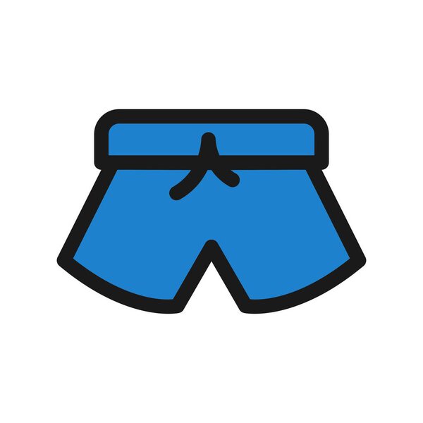 Trouser Line Filled Vector Icon Desig