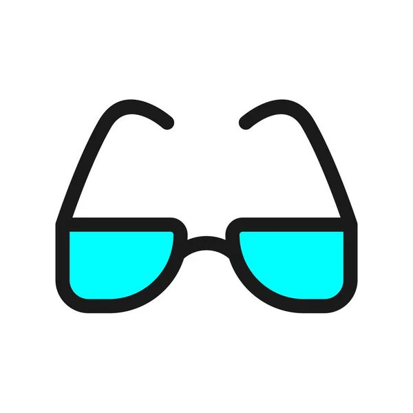 Línea Gafas Llena Vector Icon Desig — Archivo Imágenes Vectoriales