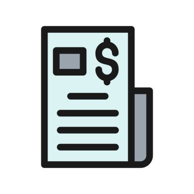 Satış Gazetesi Satışları Vektör Simgesi Tasarımı