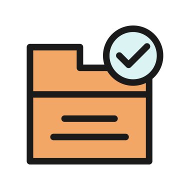 Dizin Denetimi Satırı Doldurulmuş Vektör Simgesi Tasarımı