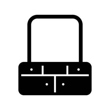 Giyinme Masası Kabartma Vektörü Simgesi Tasarımı