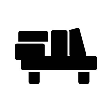 BookShelf Kabartma Vektör Simgesi Tasarımı