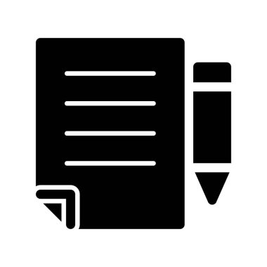  Sözleşmeli Glyph Vektör Simgesi Tasarımı