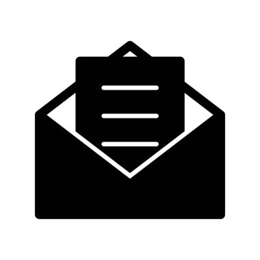 Görev Sunucusu Glyph Vektör Simgesi Tasarımı