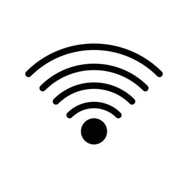 Wiifi Glyph Vektör Simgesi Tasarımı
