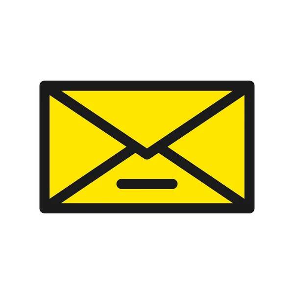 Mail Line Filled Vector Icon Desig — Stock Vector