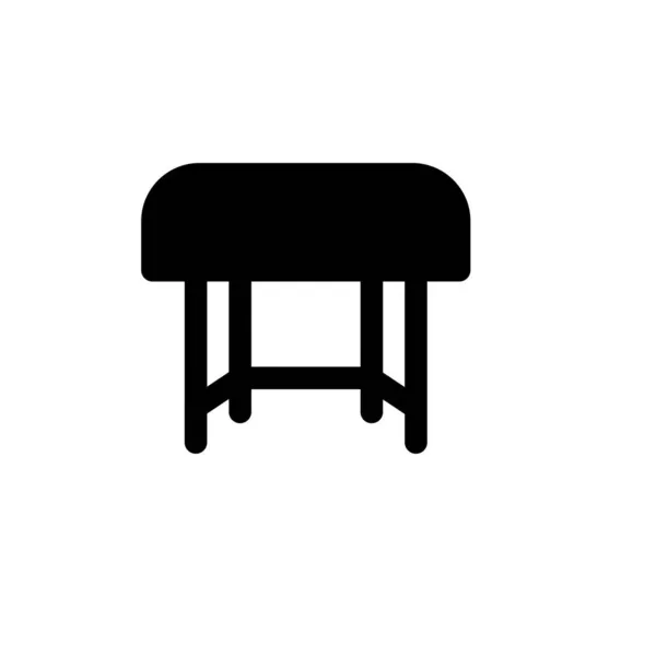 Hocker Glyph Vector Icon Desig — Stockvektor