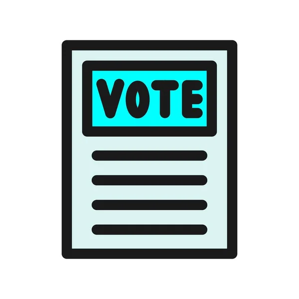 投票线填充向量Icon设计 — 图库矢量图片