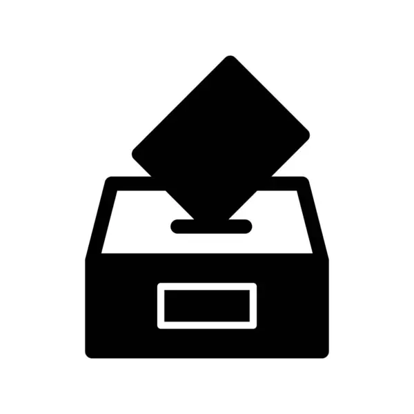 Vote Glyph Vector Icon Desig — Archivo Imágenes Vectoriales