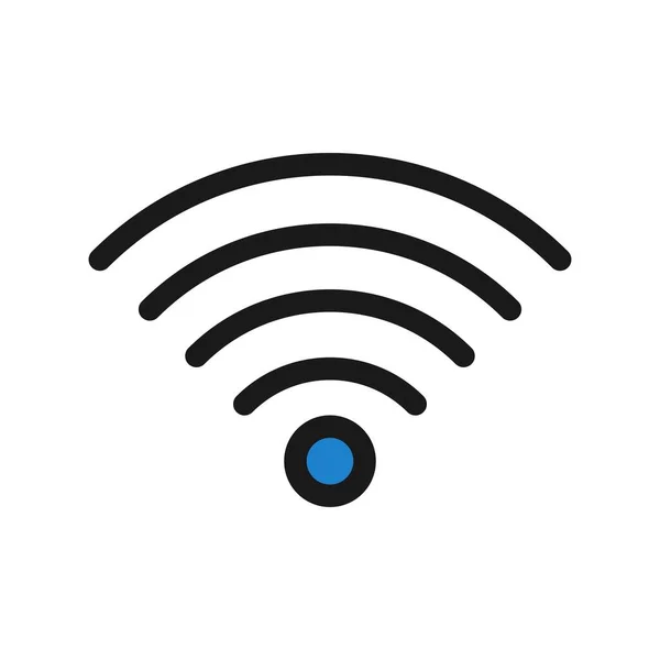 Wifi Linjen Fylld Vektor Icon Desig — Stock vektor