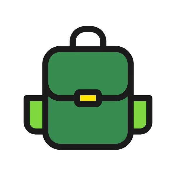 Línea Bolsa Llena Vector Icono Desig — Vector de stock