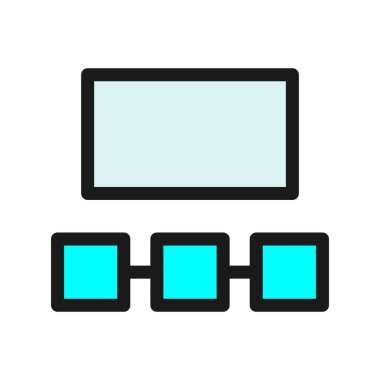  Sinema Satırı Doldurulmuş Vektör Simgesi Tasarımı