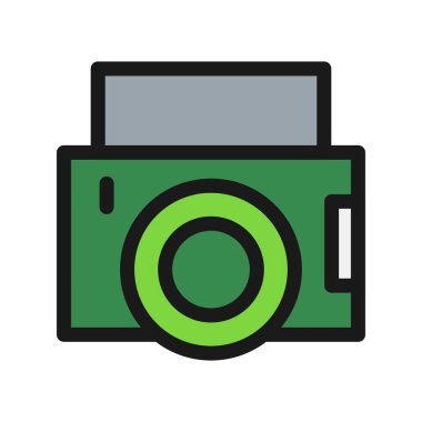 Vlog Satırı Doldurulmuş Vektör Simgesi Tasarımı