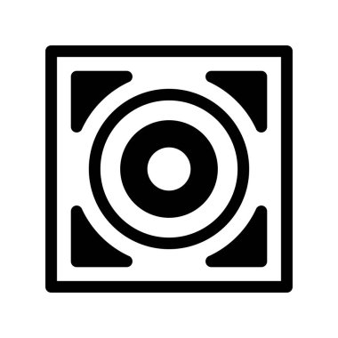  Sözcü Glyph Vektör Simgesi Tasarımı