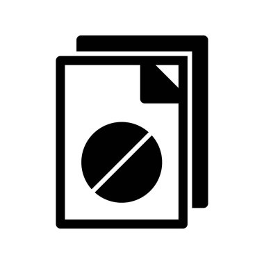 İntihal Glyph Vektör Simgesi Tasarımı