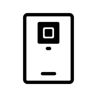  Akıllı Telefon Glyph Vektör Simgesi Tasarımı