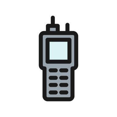 Telsiz Hattı Vektör Simgesi Tasarımı